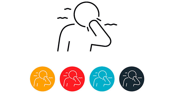 Illustration of a person feeling dizzy, a symptom of carbon monoxide poisoning