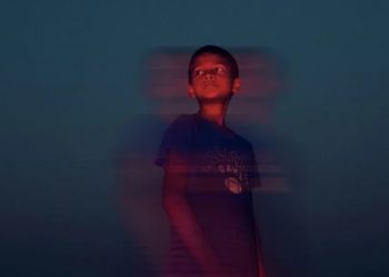 Child with blurred visual effect representing vision problems
