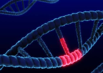 DNA strand showing genetic mutation, representing the causes of Epidermolysis Bullosa