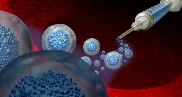 Conceptual illustration of targeted drug therapy for chronic myeloid leukaemia treatment