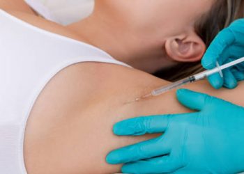 Botox injection in armpit to treat excessive sweating