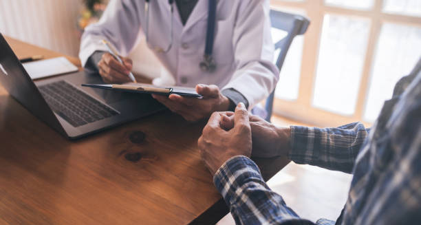 Doctor consulting a patient about insomnia diagnosis