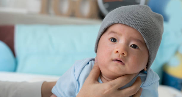 Infant showing early symptoms of Group B Streptococcus infection