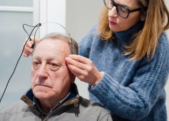 Digital illustration of brain highlighting frontotemporal lobe damage